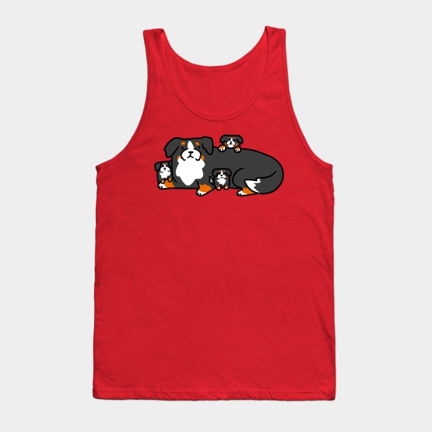 Bernie Mama with Pups Tank Top by saradaboru